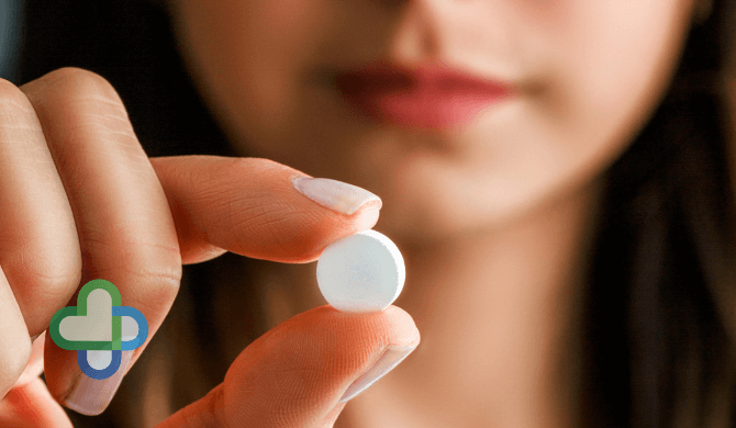 woman holding morning after pill - buy morning after pill
